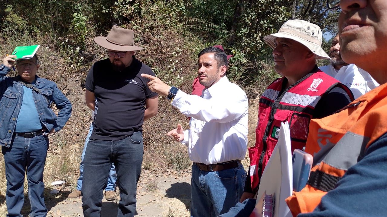 Recorren autoridades las rutas de evacuación en la zona del volcán Popocatépetl 