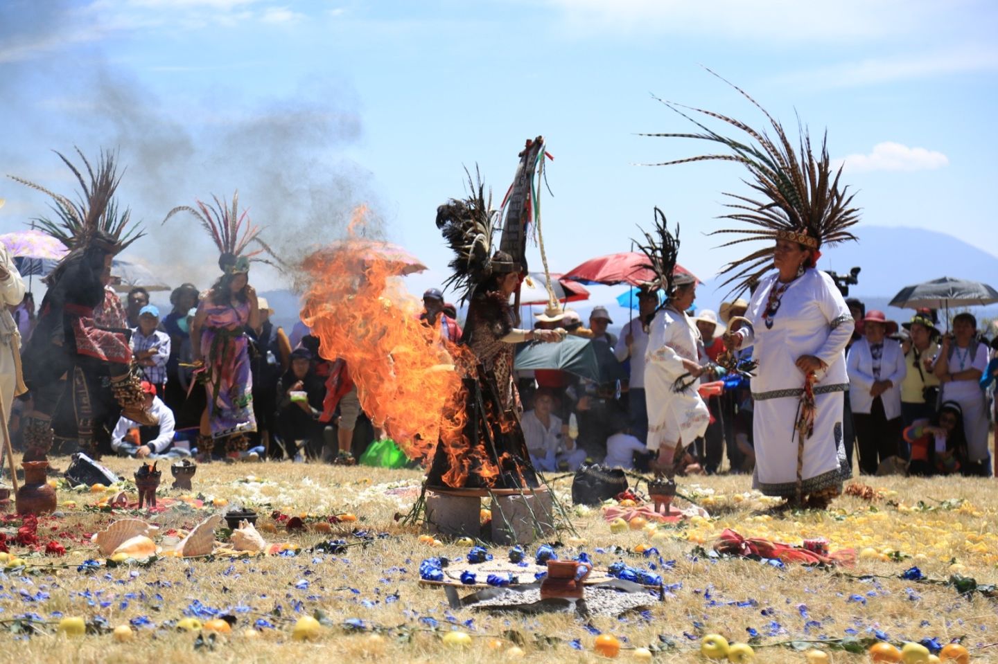 Inicia edición XXXVll del Festival del Quinto Sol en la Zona Arqueológica de Huamango