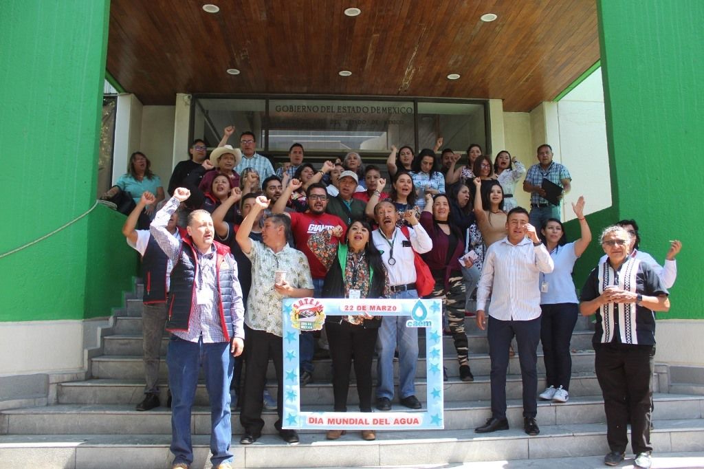 Trabajadores del SUTEYM-CAEM conmemoran el Día Mundial del Agua