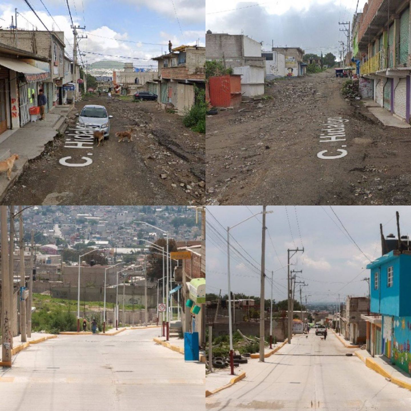 Presidenta de Chimalhuacán Atiende Peticiones de Pavimentación y Construcción de Guarniciones y Banquetas