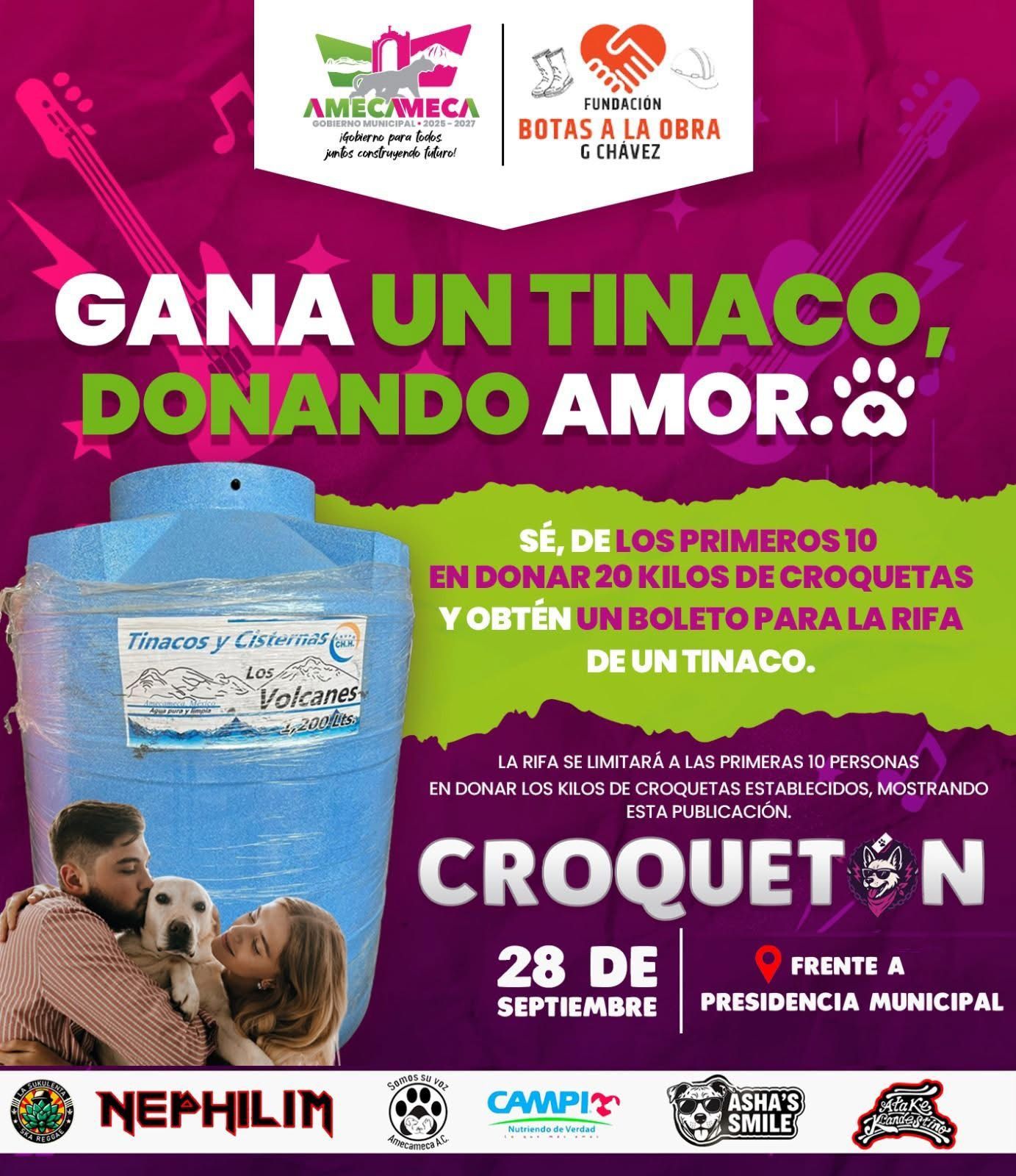 El Gobierno de Amecameca te Invita al GRAN CROQUETÓN 2025 - Música con Causa! 🎶❤️
