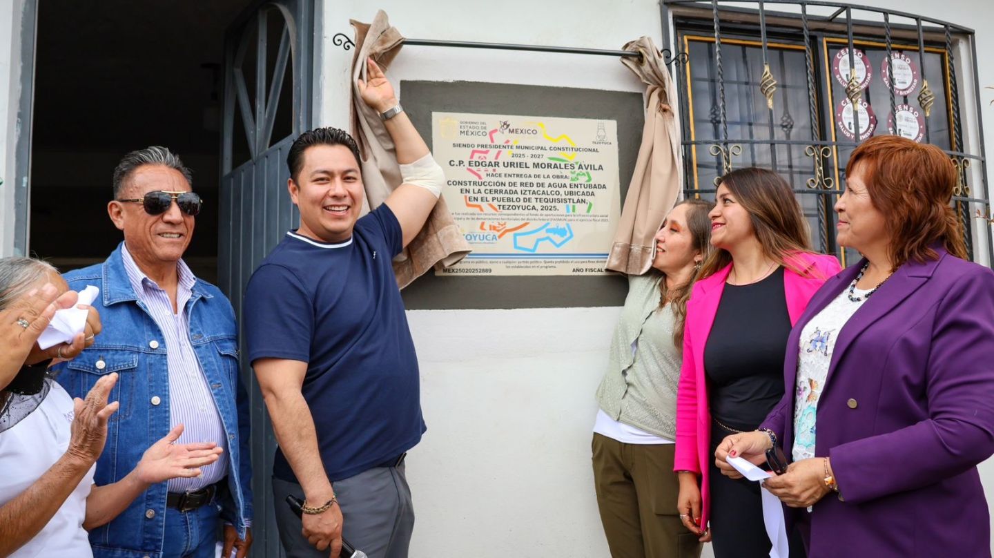 Concluyen obra de red de agua potable en Tequisistlán, Tezoyuca