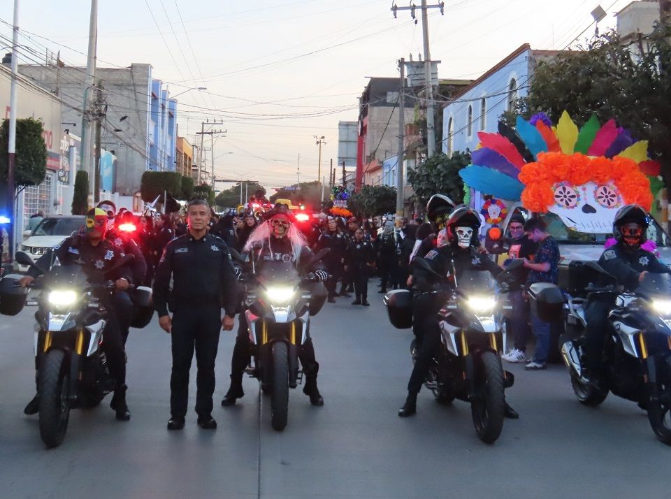 Operativo de seguridad intensificado en panteones y día de muertos en Texcoco