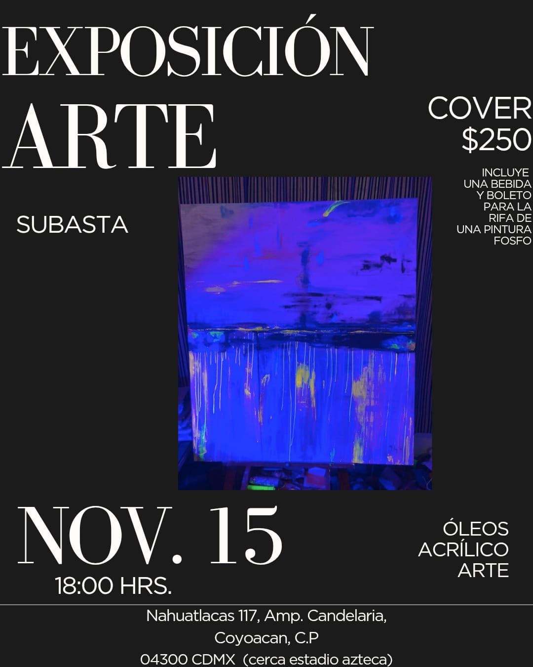 Exposición de Arte y subasta de Mayra Valdéz 