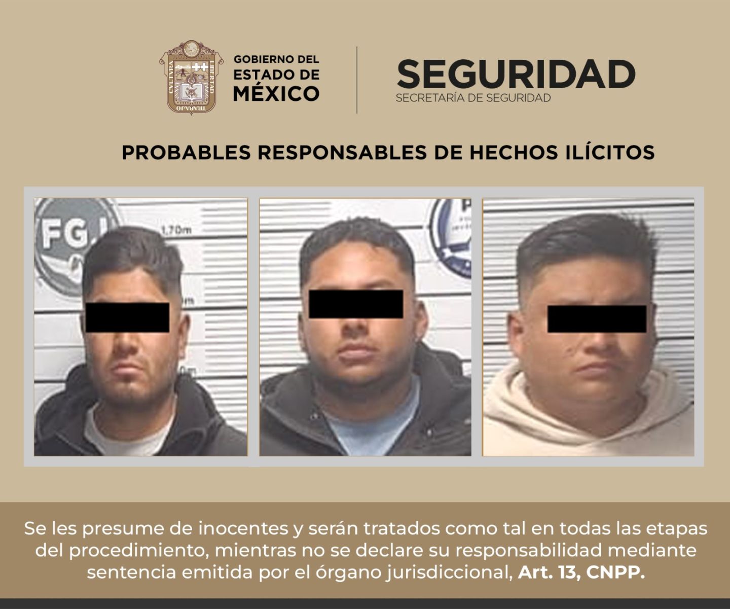 Detienen en San Mateo Atenco, banda de extorsionadores colombianos (FGJEM)