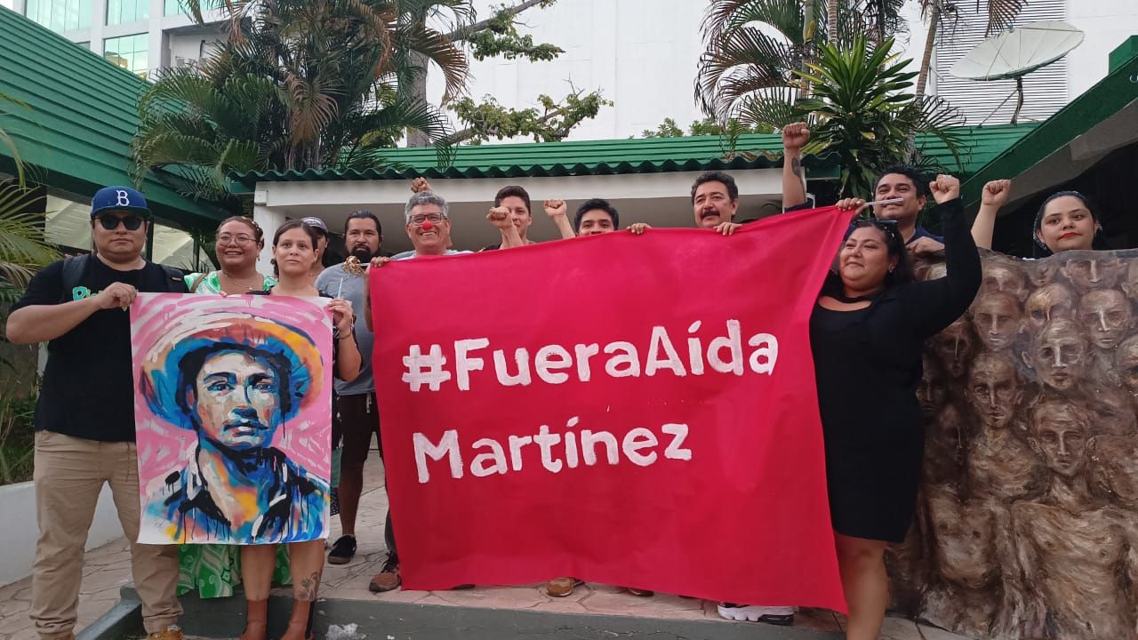 Artistas culturales del Estado de Guerrero exigieron la destitución inmediata de Aida Molina Rebolledo
