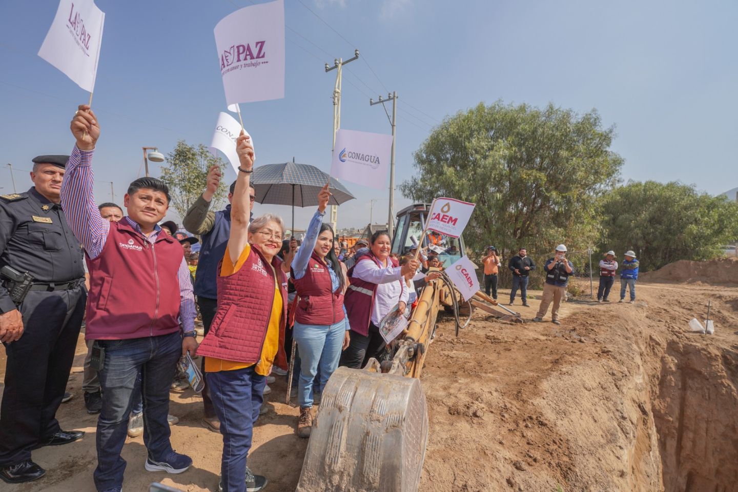EN LA PAZ INICIAN OBRAS HIDRÁULICAS EN LA COMUNIDAD DE LOMAS DE SAN SEBASTIÁN
