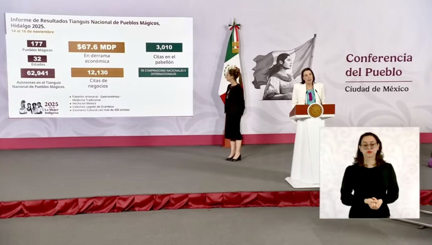 Titular de Sectur federal informa resultados del TNPM realizado en Hidalgo