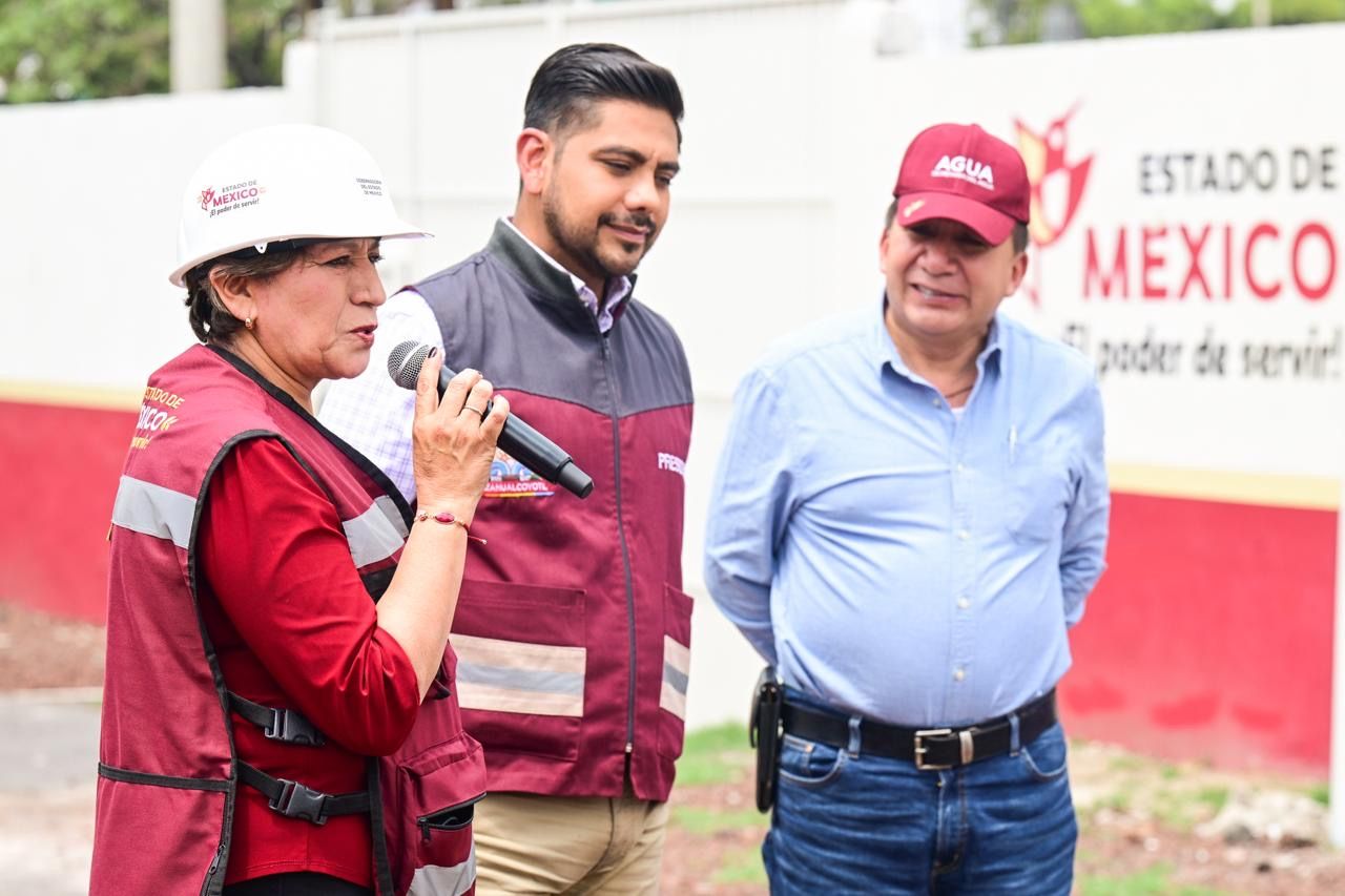 Entrega Delfina Gómez rehabilitación de planta Zaragoza para beneficiar a 430 mil habitantes de Nezahualcóyotl 