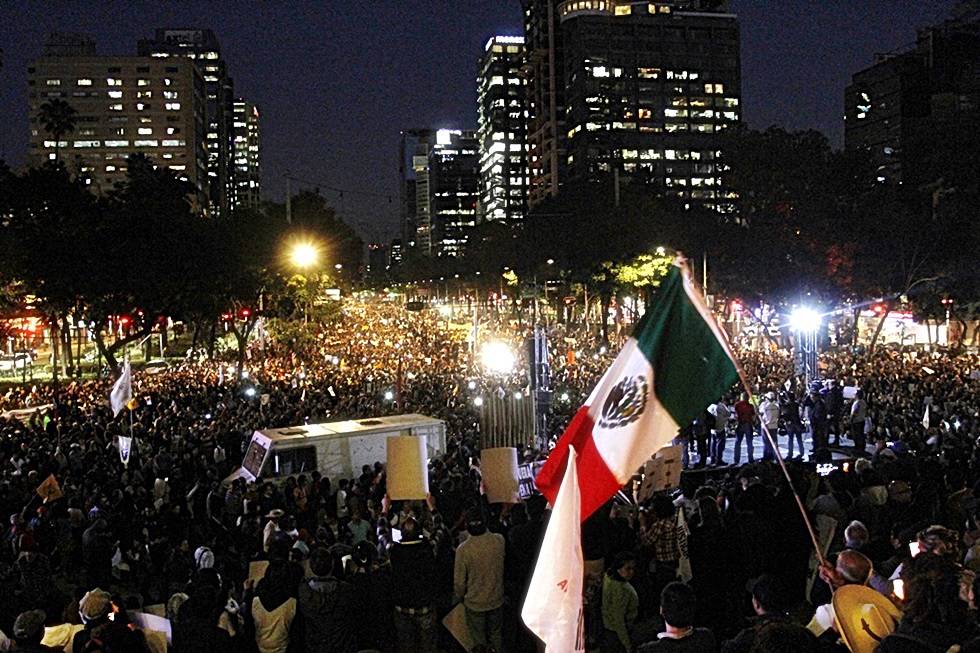 Imágenes de la protesta