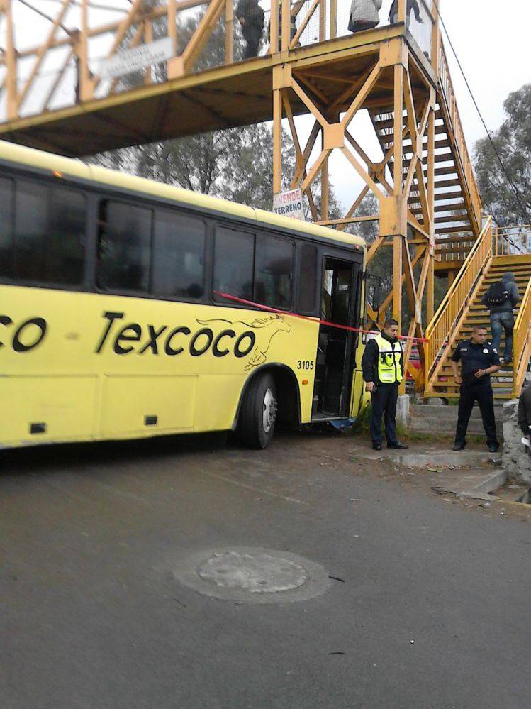 Atropella y matan a una persona autobús de  la línea  México –Texcoco.
