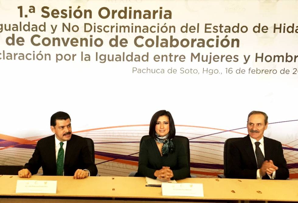 Hidalgo, primer estado en adherir a municipios al convenio de igualdad