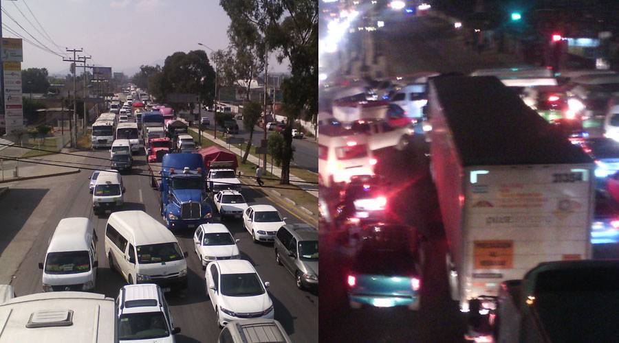 Ayuntamiento ignora el caos en entrada principal de Chicoloapan