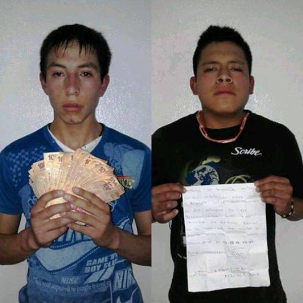 En Ixtapaluca detienen a 2  extorsionadores  falsos que se nombraban de  la familia michoacana.