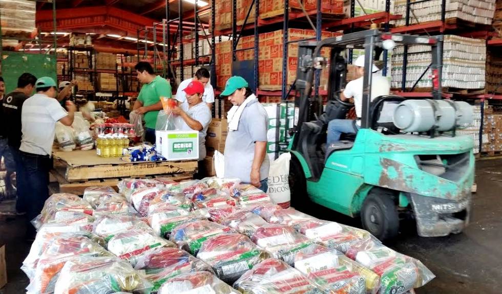    Diconsa garantiza ayuda alimentaria ante el temporal que afecta la Península de Yucatán